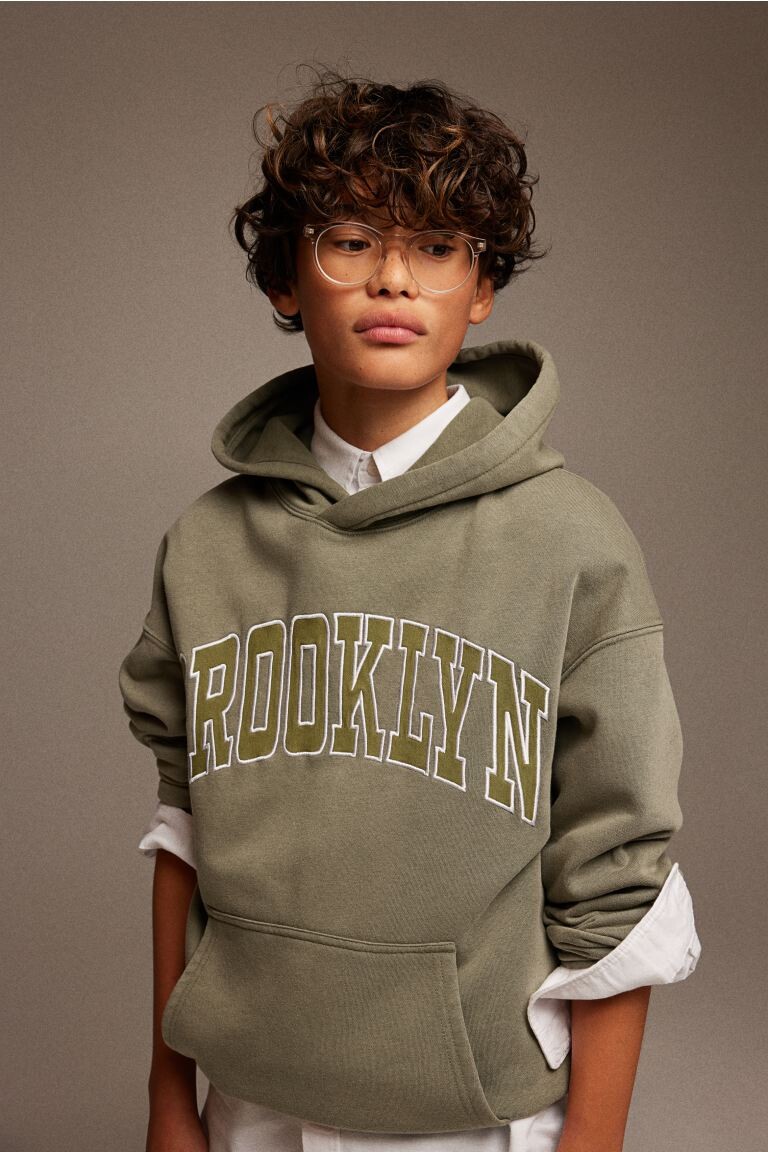 

Толстовка с капюшоном H&M, зеленый