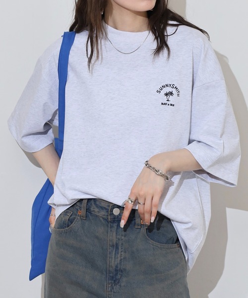 

Sunny Smith Футболка с вышитым логотипом, Sunnysmith, пепельный