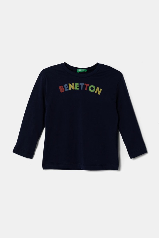 

Детская хлопковая водолазка United Colors Of Benetton, темно-синий