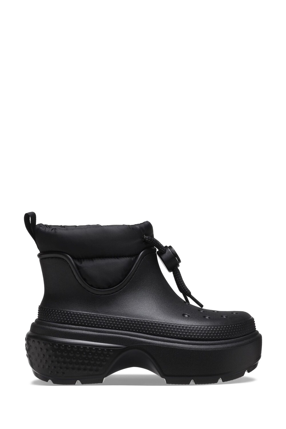 

Сапоги и сапоги Stomp с объемными ботильонами Crocs, черный