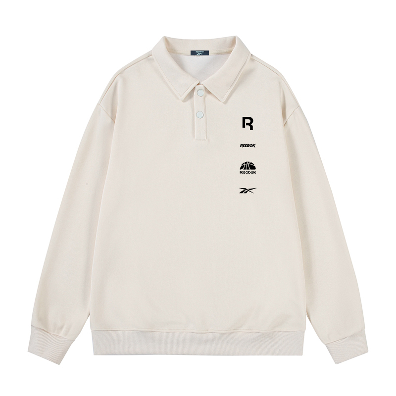 

Свитшот Unisex Lapel Moderate Heavyweight Reebok, бежевый оранжевый