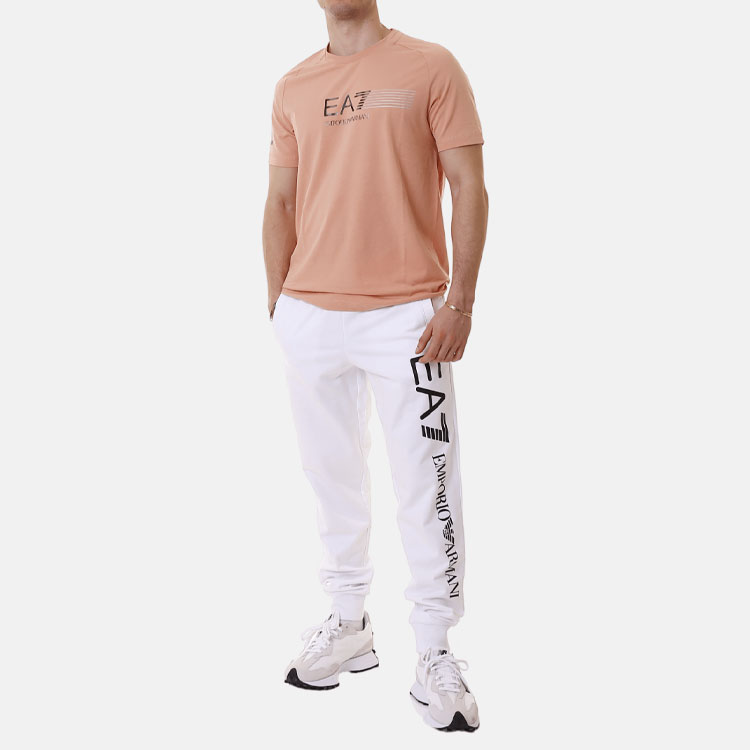 EMPORIO ARMANI Футболка EA7 мужская розовая — фото 4