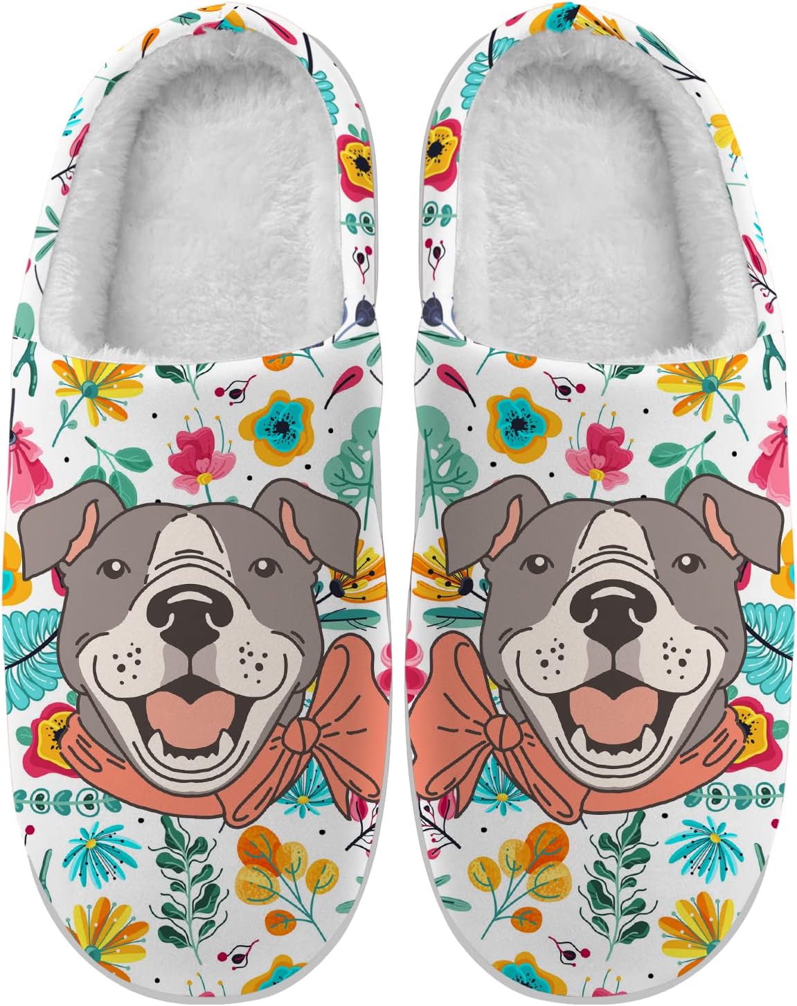 

Домашние тапочки Ciadoon для женщин и мужчин с изображением собак, противоскользящие, с мемори-пеной, повседневные домашние тапочки, подарок для мальчика и девочки, красный/серый