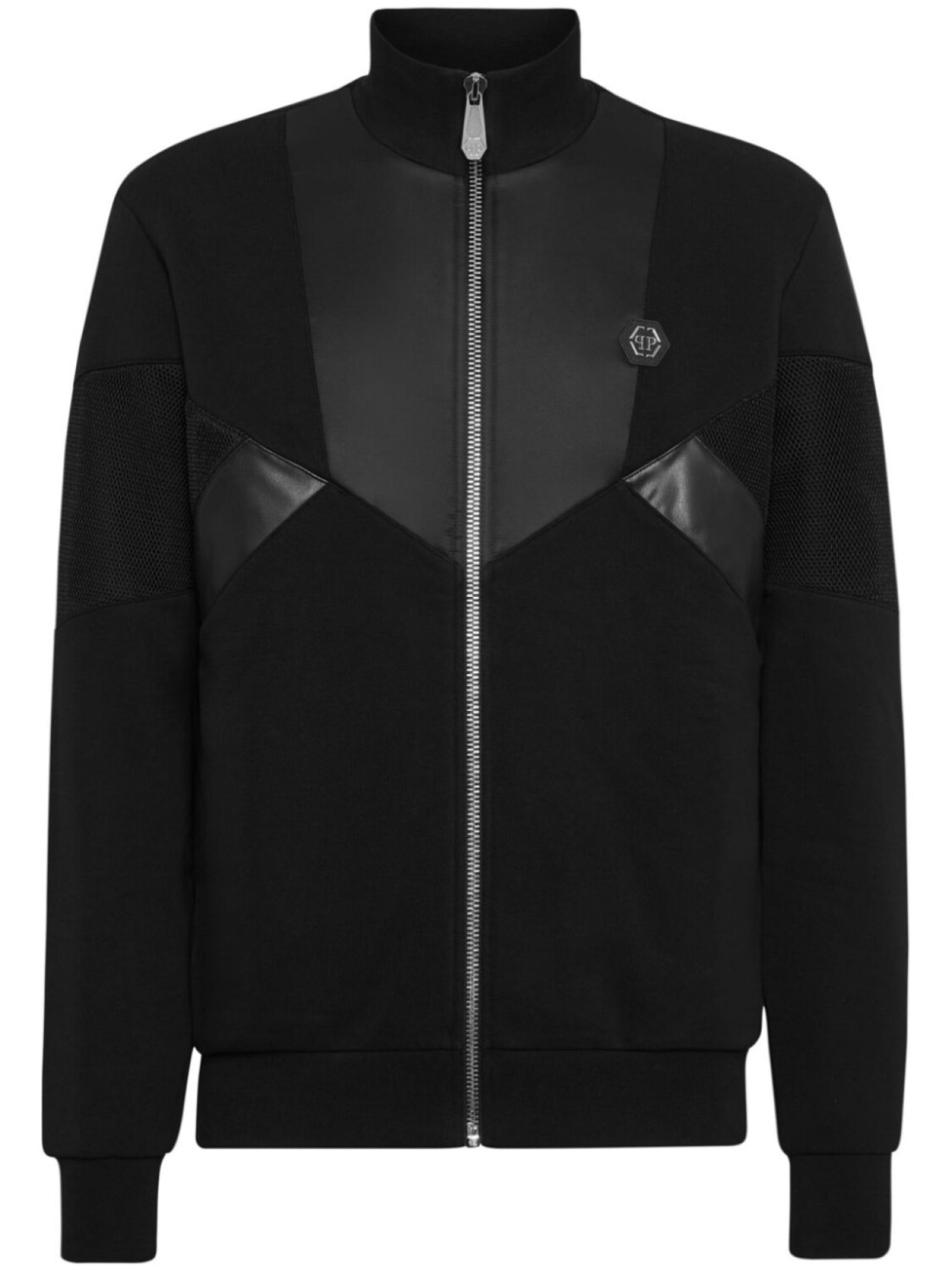 

Philipp Plein спортивная куртка с вышитым логотипом, черный