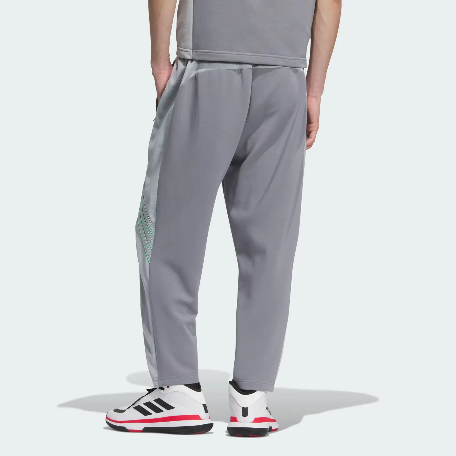 Баскетбольные FW25 PERFORMANCE повседневные брюки мужские Light Gray/Light Asphalt Gray Adidas, светло-серый/серый — фото 4