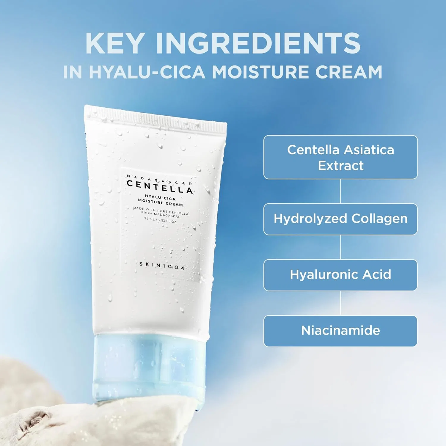 Крем для лица SKIN1004 — Дневной Hyalu-Cica Moisture Cream, 75 мл — фото 4