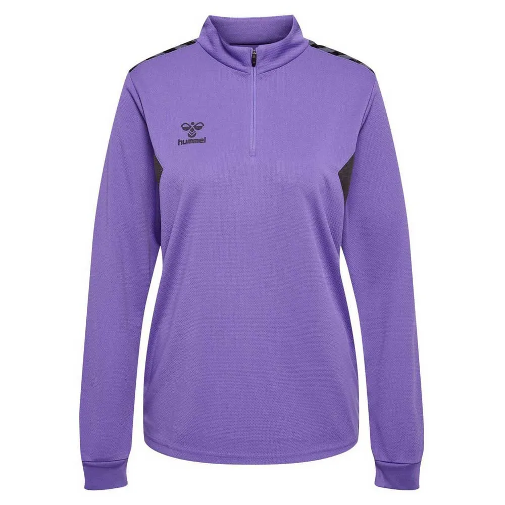 

Толстовка Hummel Authentic half zip, фиолетовый
