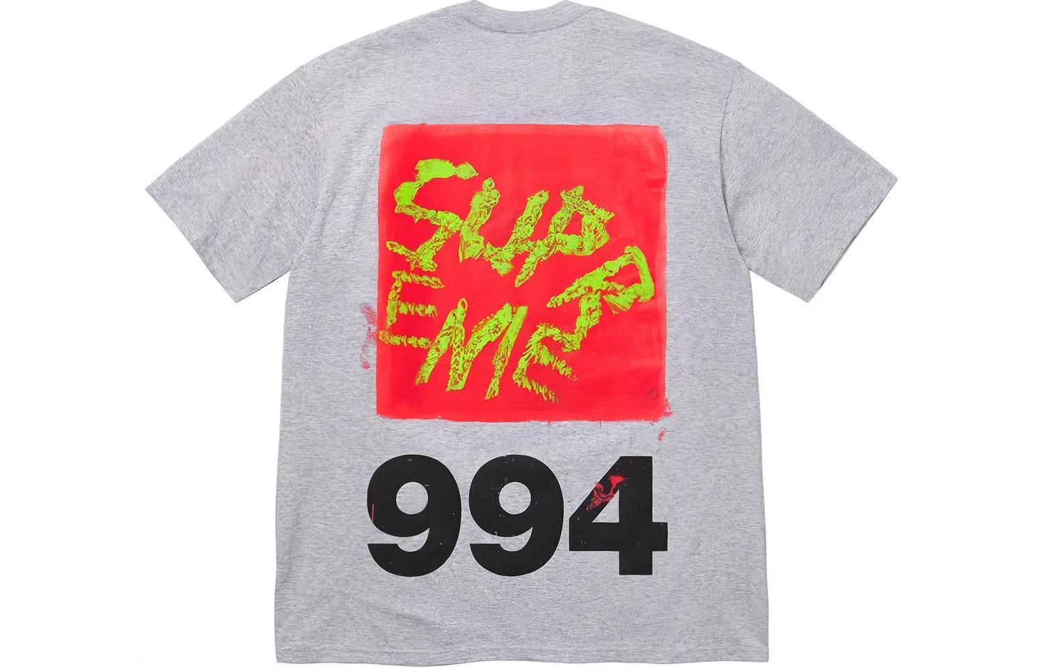 Футболка из хлопка SS24 Paint Supreme, светло-серый/светло-серый