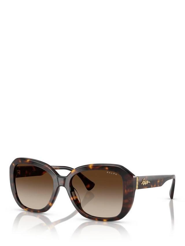 

RA5321 женские квадратные солнцезащитные очки Ralph Lauren, Havana/Brown Gradient