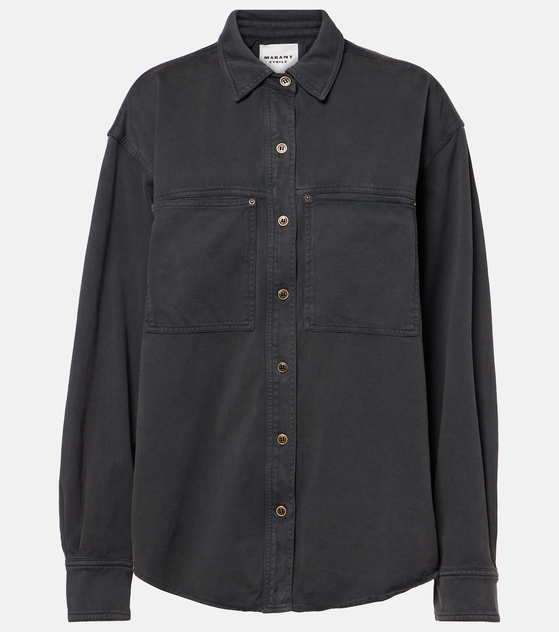 

Хлопковая рубашка Ракель Marant Etoile, Faded Black
