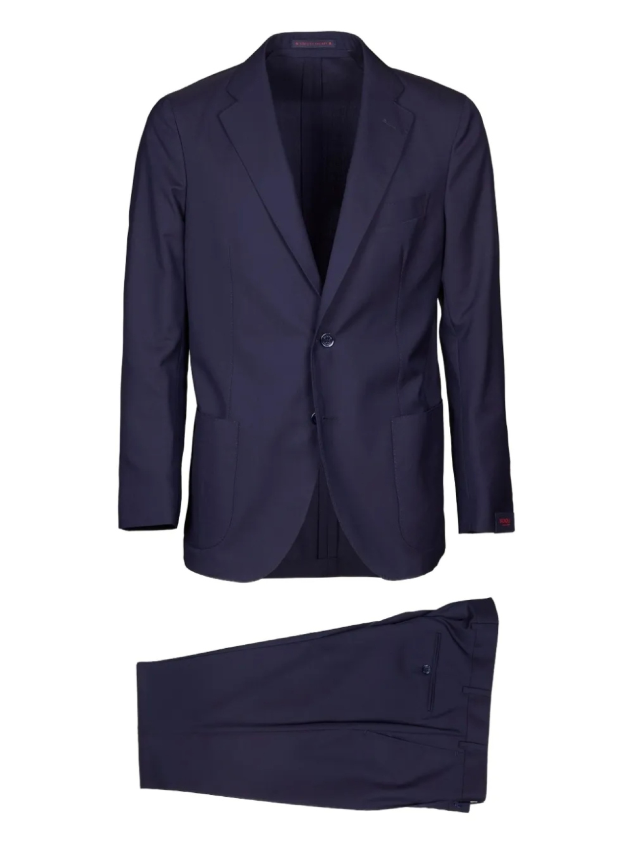 

Однобортный костюм с накладным карманом Bagnoli Sartoria Napoli, синий
