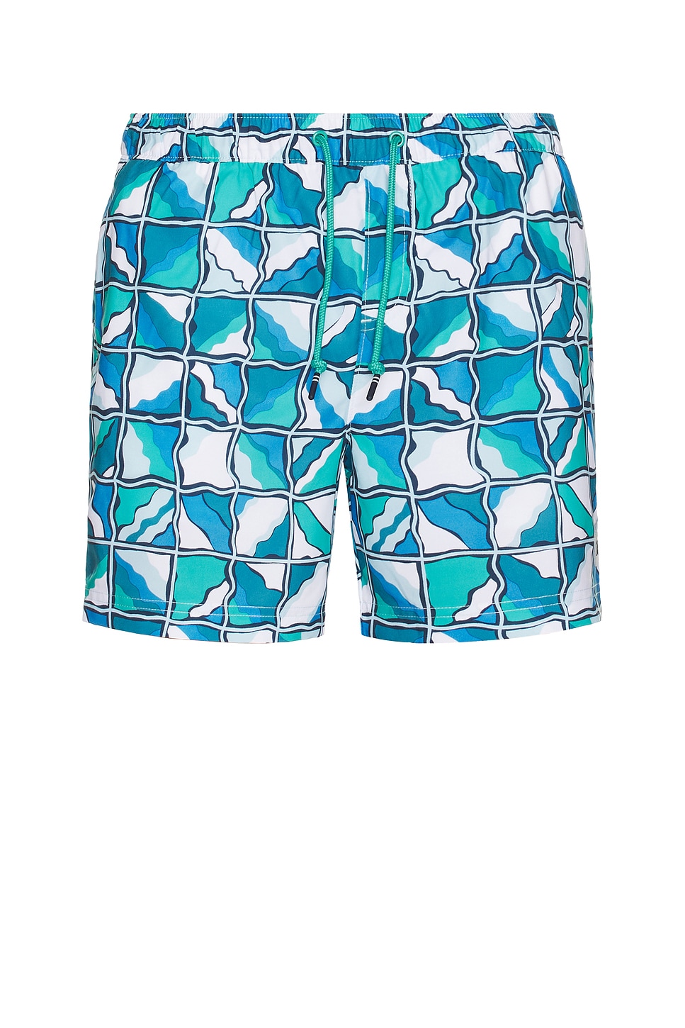 

Плавки в волнистую клетку с полным принтом Original Penguin, crystal blue