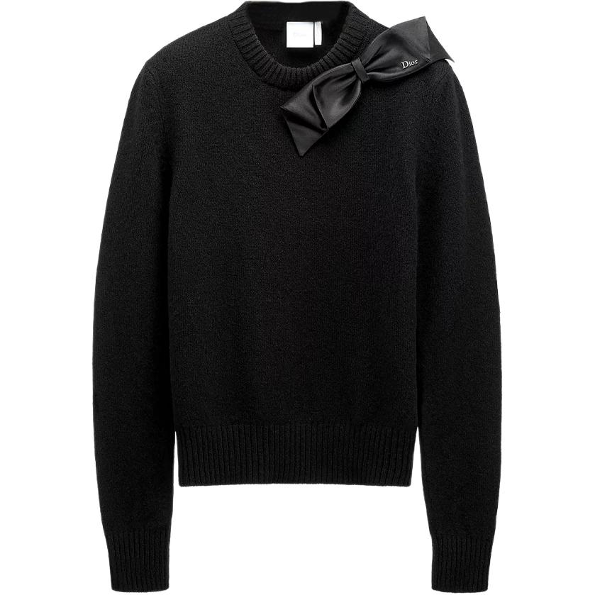 

DIOR Свитер Women's Black Crew Neck Moderate Others