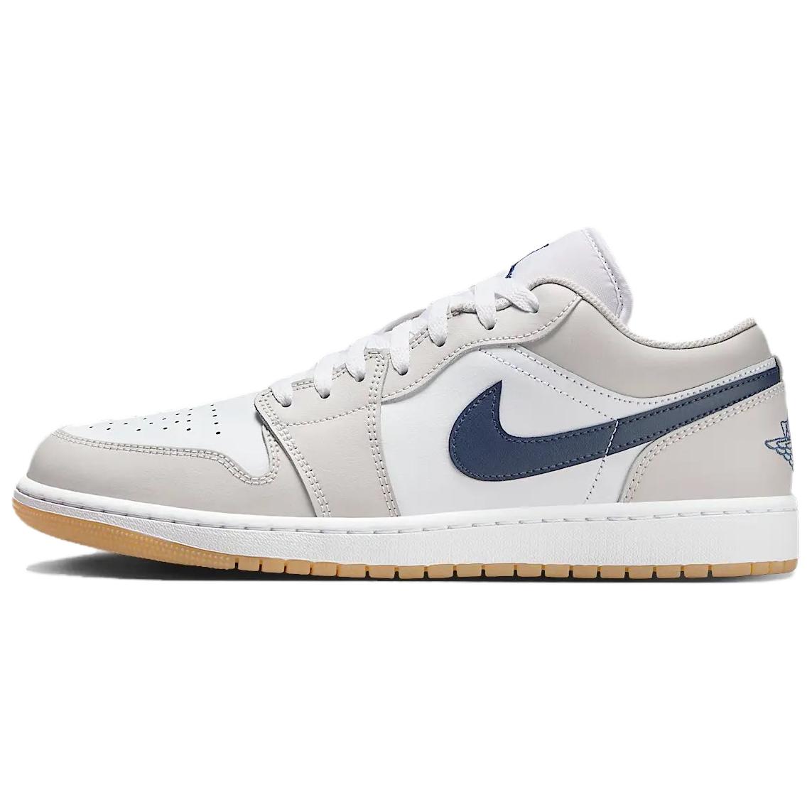 

Jordan Кроссовки 1 Low Midnight Navy Neutral Grey