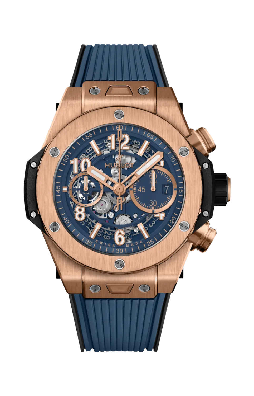 

Часы big bang unico king gold blue Hublot