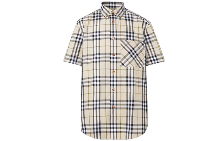 

Рубашка мужская мягкая желто-коричневая Burberry, коричневый