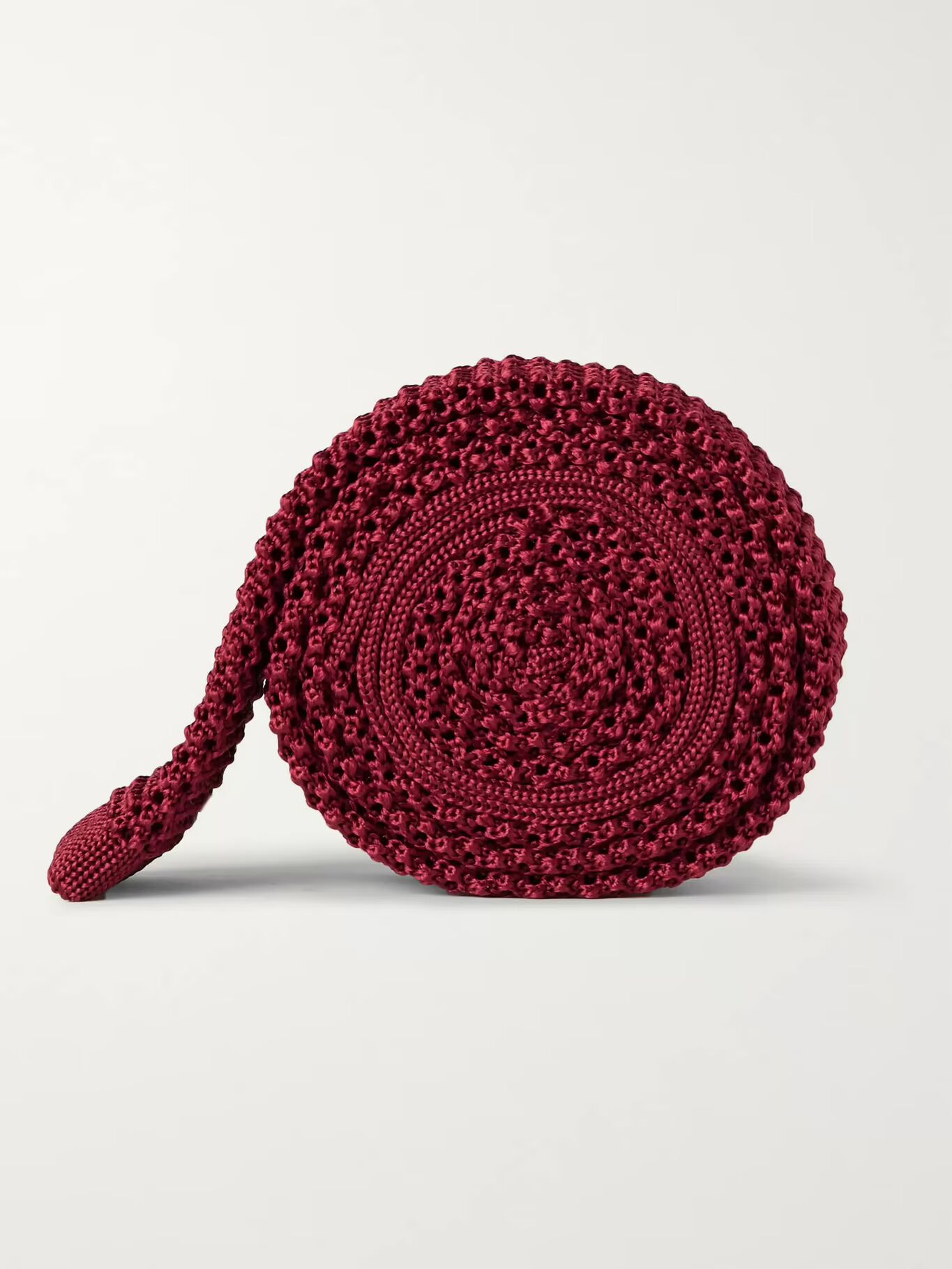 

Галстук шелковый вязаный 5 см CHARVET, цвет Burgundy