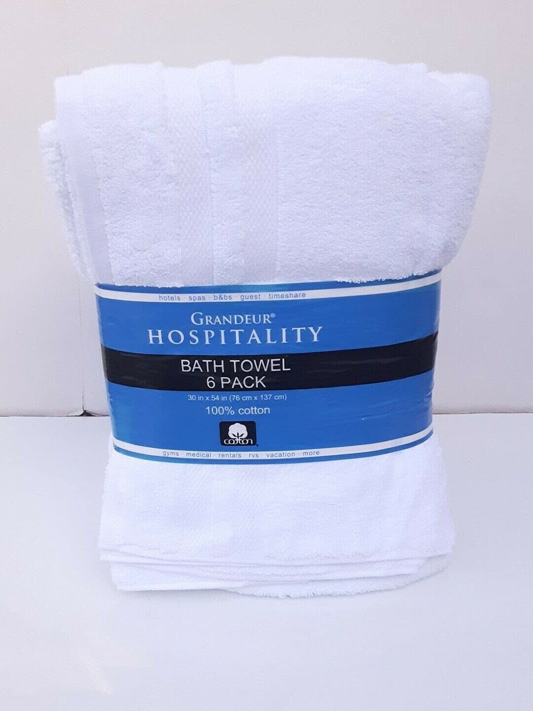 

Банные полотенца Grandeur Hospitality 30 x 54 дюймов 6 шт, белый