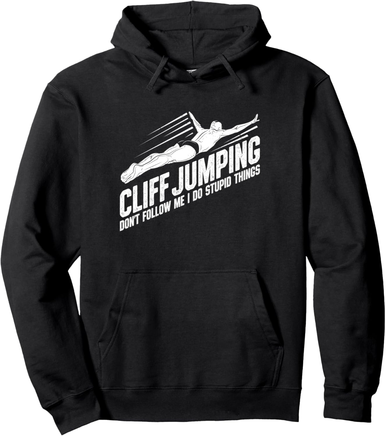 

Прыжок со скалы. Не следуйте за мной. Я делаю глупости. Толстовка «Надгробие» Cliff Jumping Gift Idea Cliff Diver Tombstoning, черный