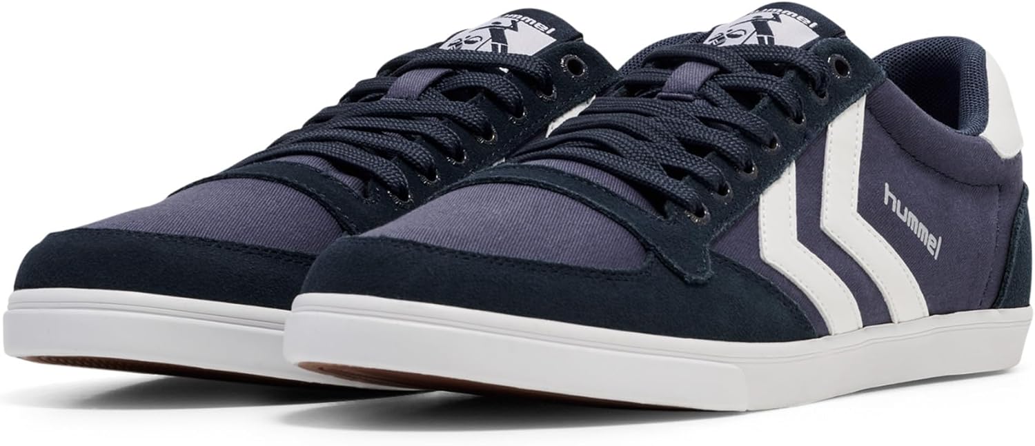 Кроссовки Hummel Unisex-Adult Stadil Light Canvas, белый/синий — фото 2