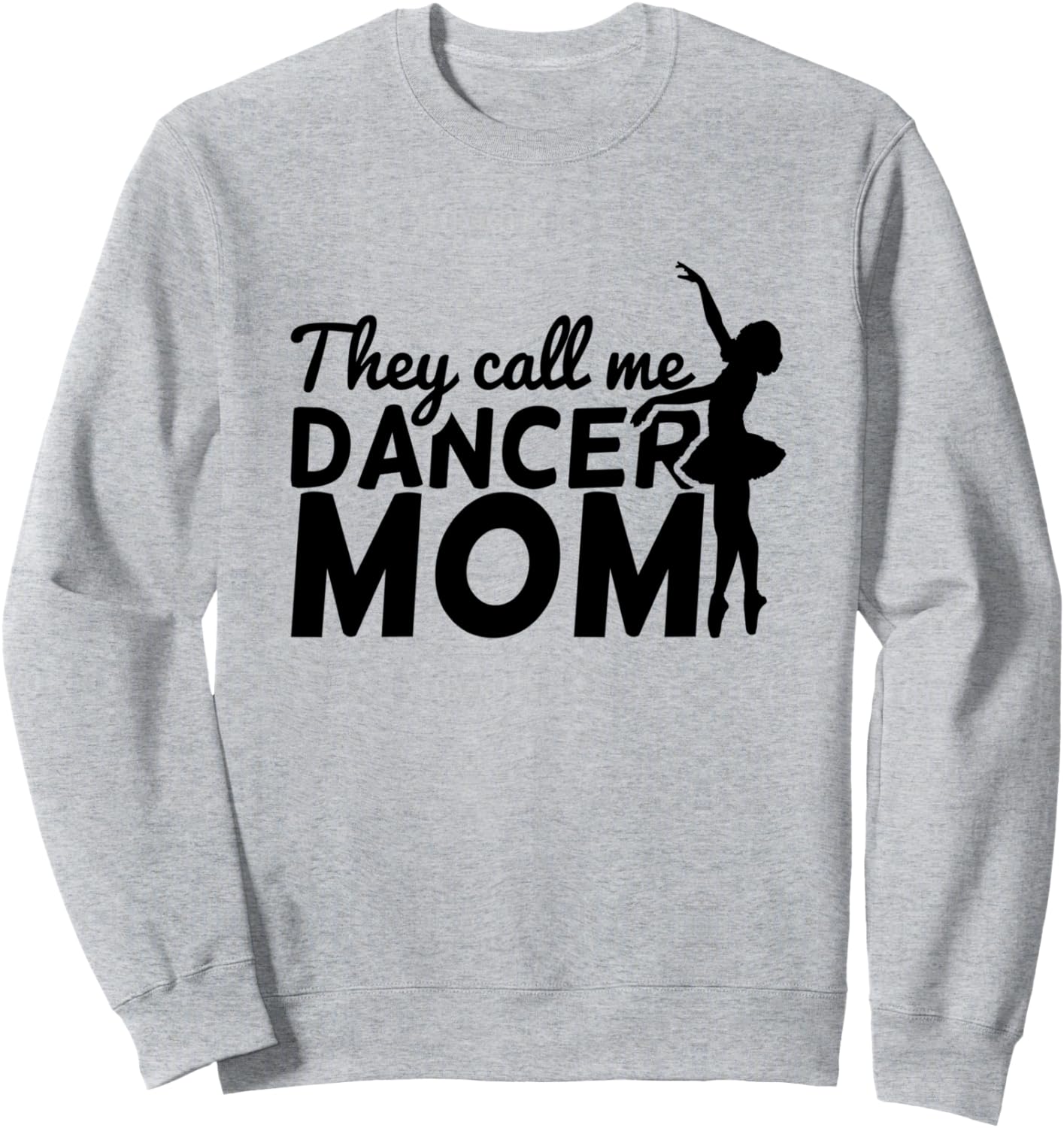 

Футболка с надписью «Мама балерины в стиле неоклассицизма», серая Ballet Shirts For Moms