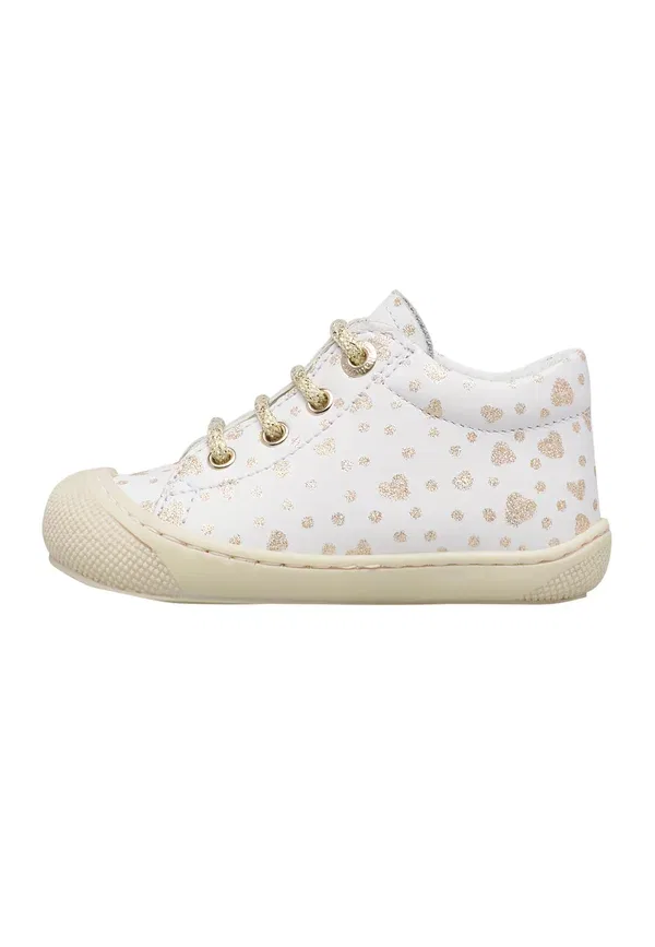 Кроссовки повседневные Cocoon casual lace ups Naturino, бело-платиновый