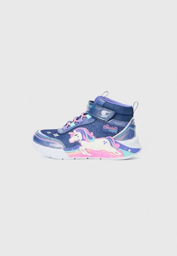 Высокие кроссовки unicorn chaser Skechers, Navy Sparkle