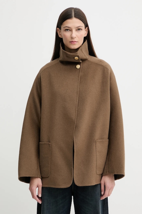 

Пальто из шерсти Tommy Hilfiger, коричневый