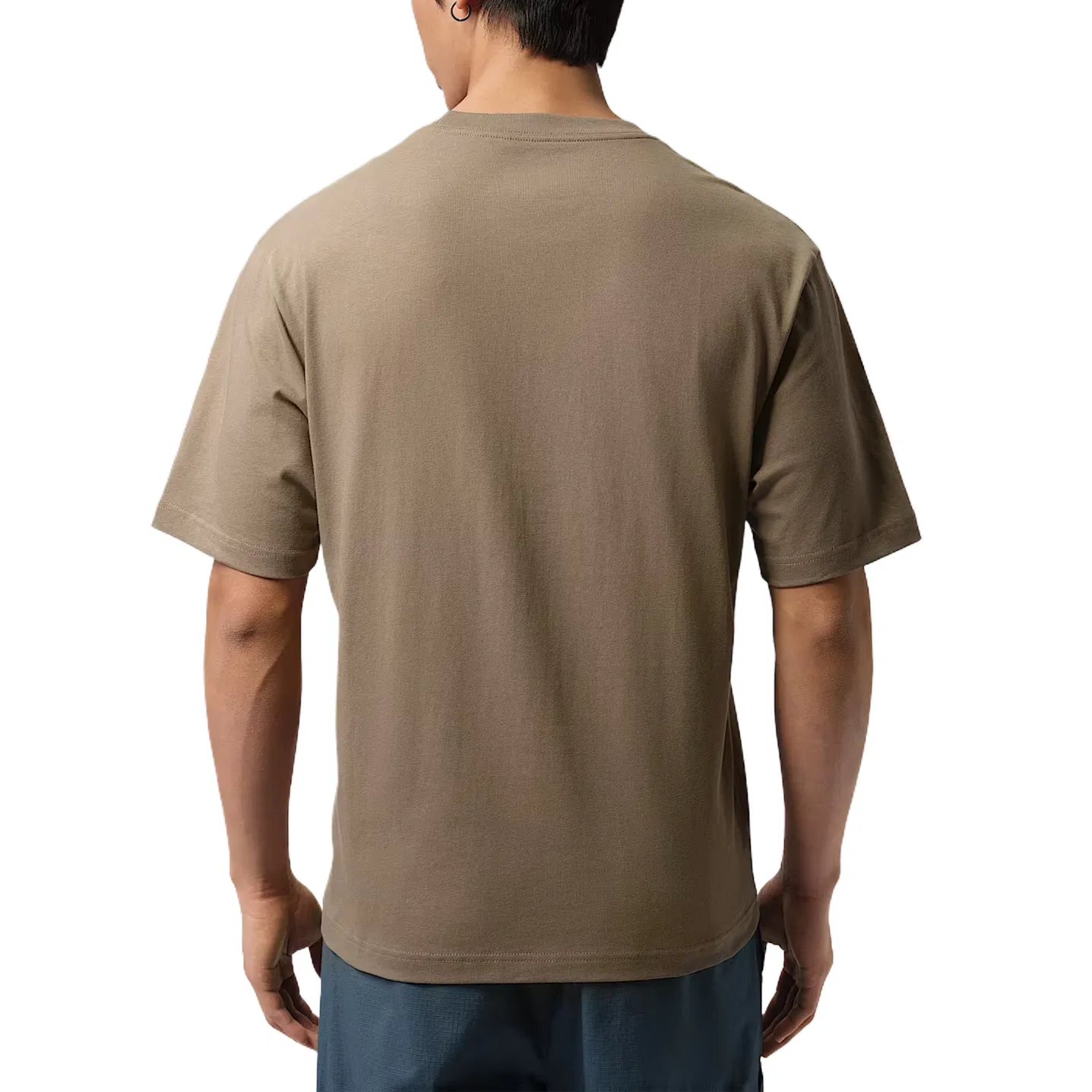 Футболка Brooklyn T Shirts Men's Olive Gray/Light Jade Blue Gray, круглый вырез, средняя посадка Jordan — фото 3