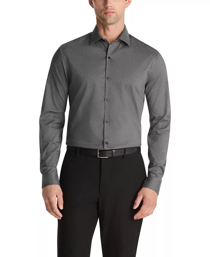 

Мужская классическая рубашка Slim Fit Kenneth Cole Reaction, серый