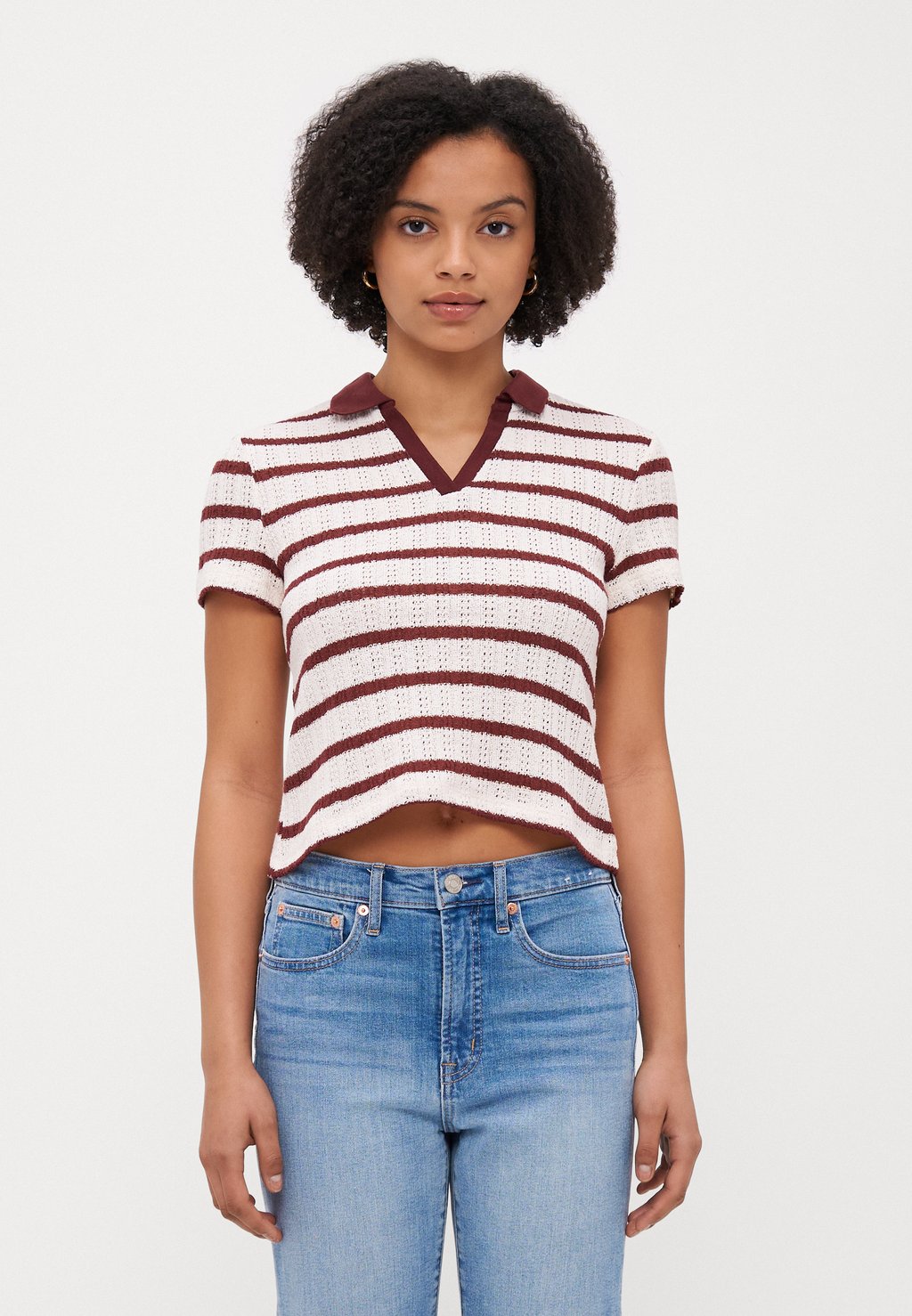 

Рубашка поло ONLHALIA COLLAR ONLY Petite, кремовый