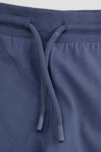 Спортивные штаны детские из эластичного хлопка Coccodrillo, синий — фото 3