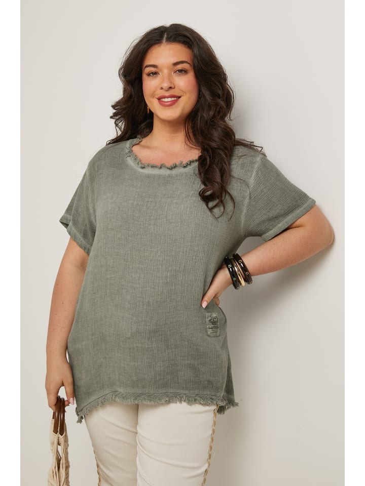 

Блузка Curvy Lady, хаки