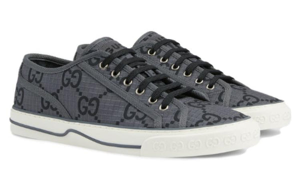 Кроссовки tennis 1977 'gg monogram grey black' Gucci, серый — фото 3