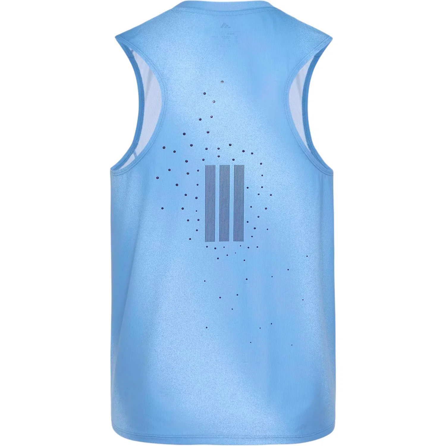Майка для бега мужская White/Smoke Blue Adidas — фото 3