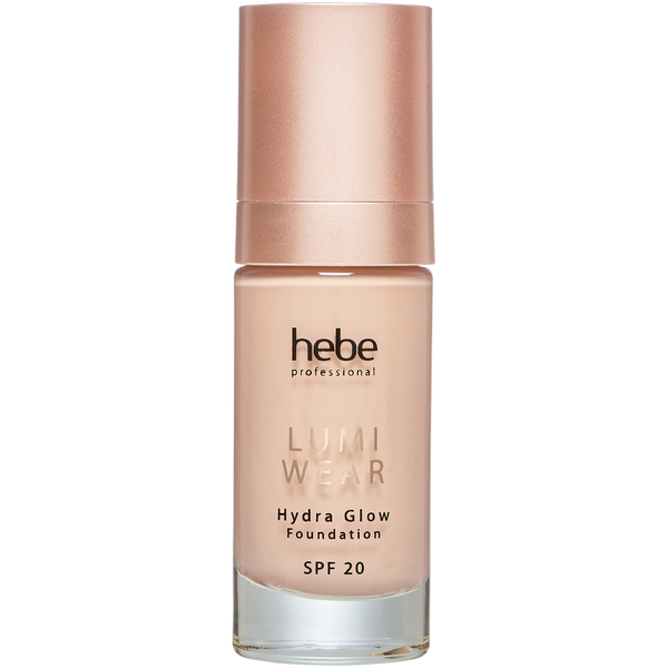 

Осветляющая тональная основа для лица с spf20 3w soft olive, 32 мл Hebe Professional Lumi wear hydra glow foundation, цвет 3w soft olive
