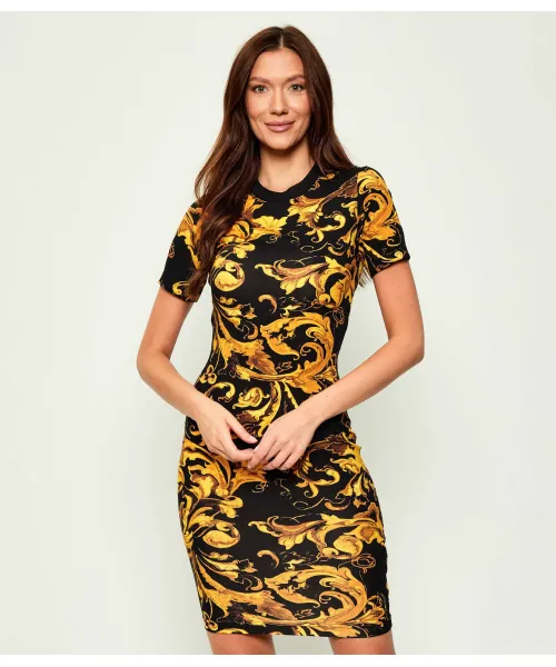 

Фарфоровое платье в стиле барокко Versace Jeans Couture, черный