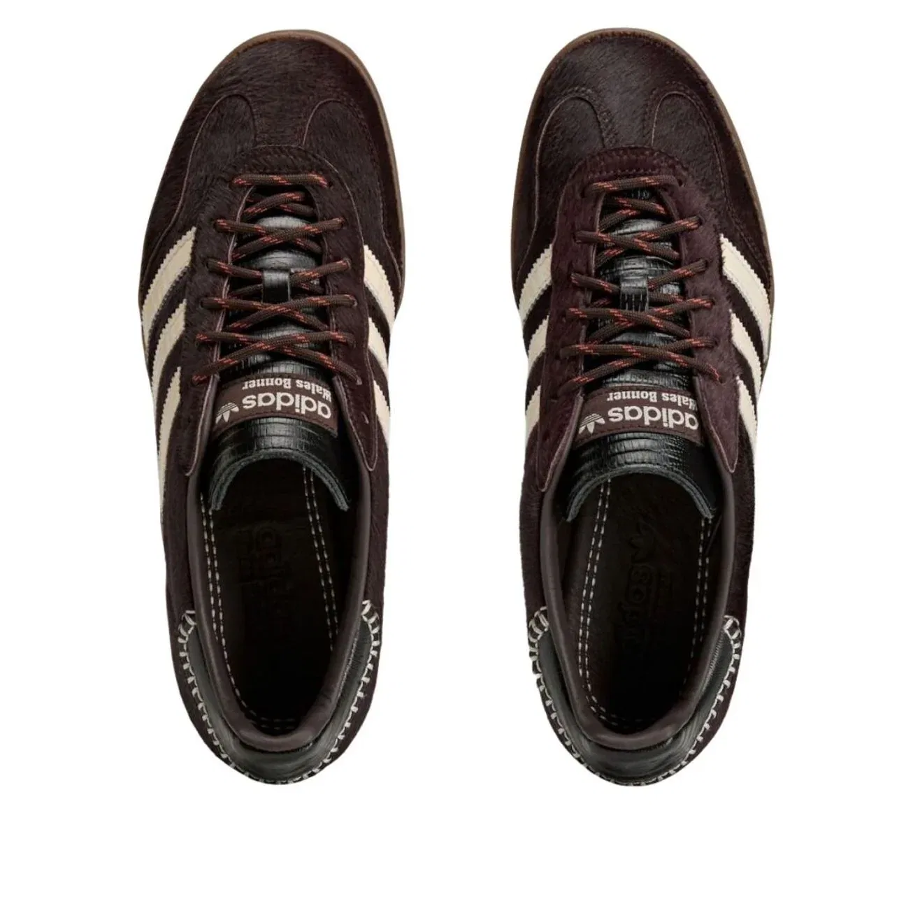 Кроссовки Adidas x Wales Bonner Gazelle Indoor 'Pony Hair' KK3640, коричневый — фото 3