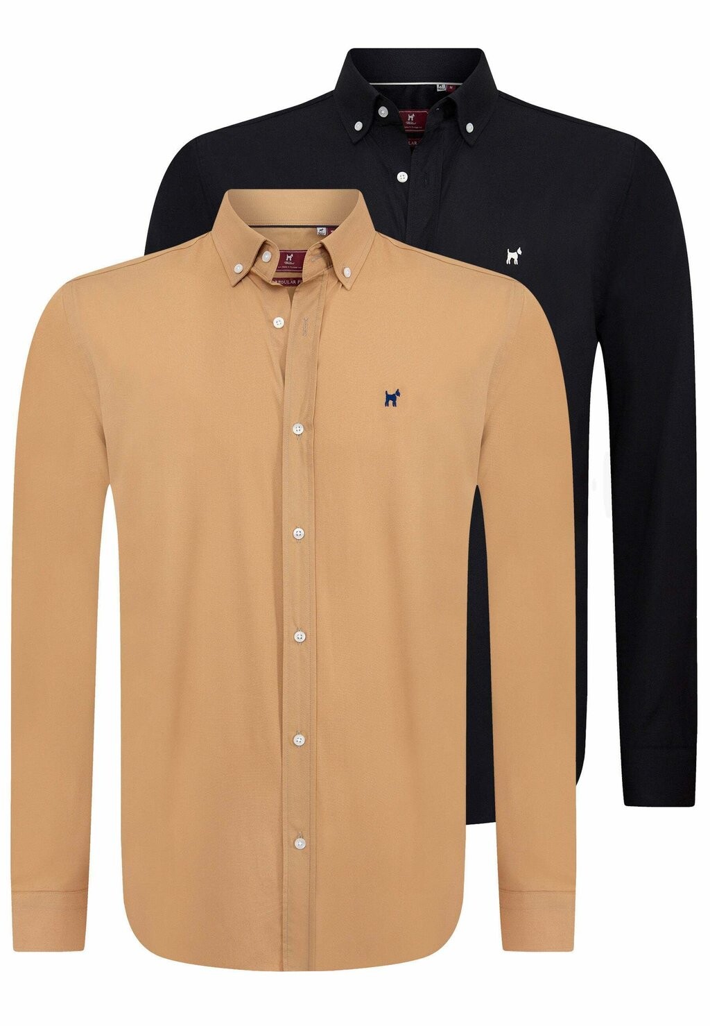 

Рубашка 2 Пакета Williot, цвет latte brown black