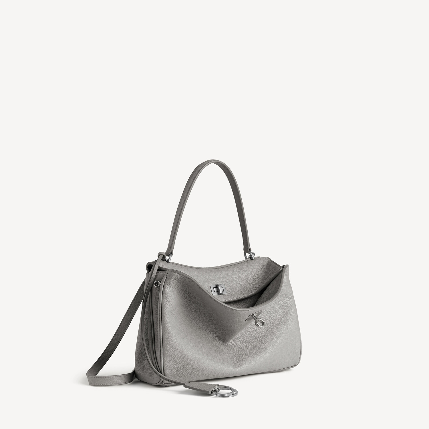 Женская сумка rodeo из мелкозернистой телячьей кожи в цвете balenciaga grey BALENCIAGA, balenciaga серый — фото 2