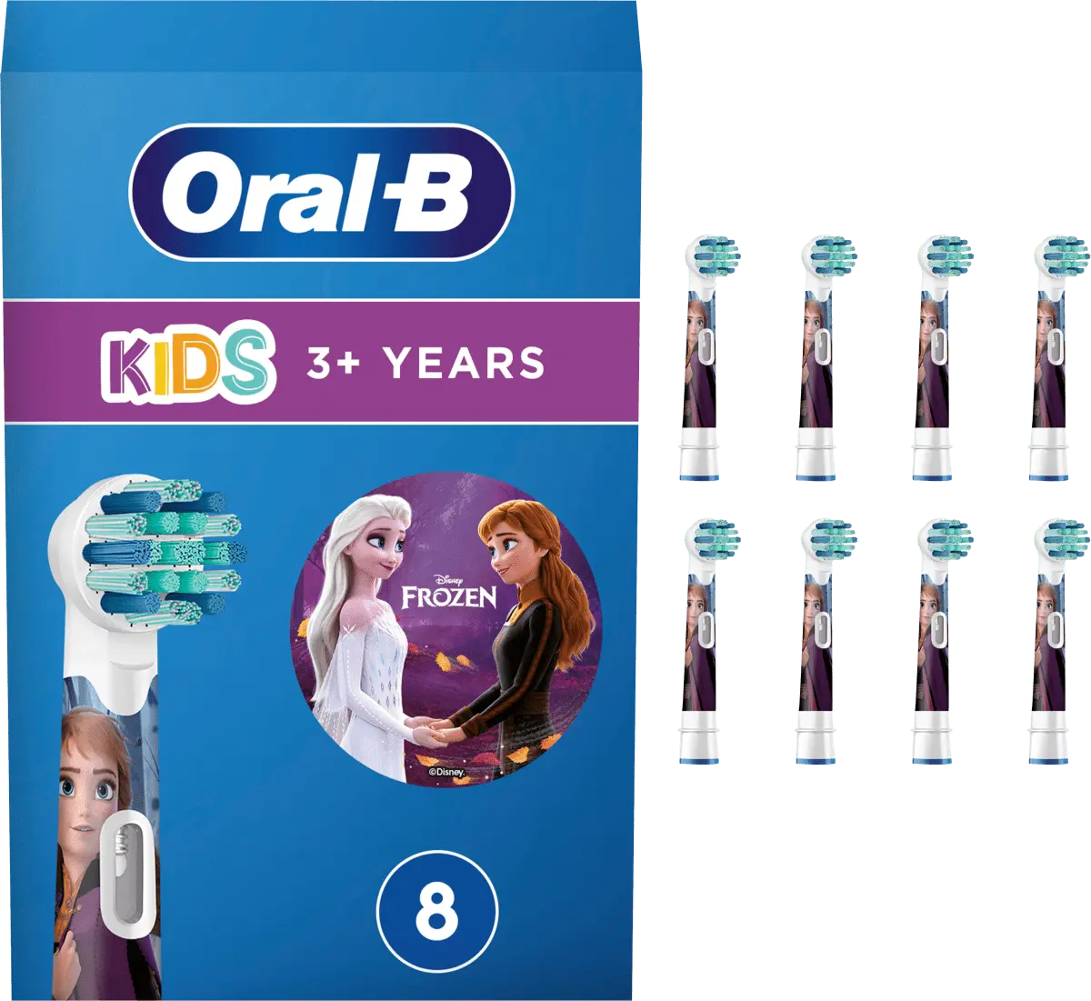

Детские насадки Frozen от 3 лет экстрамягкие 8 шт. Oral-B