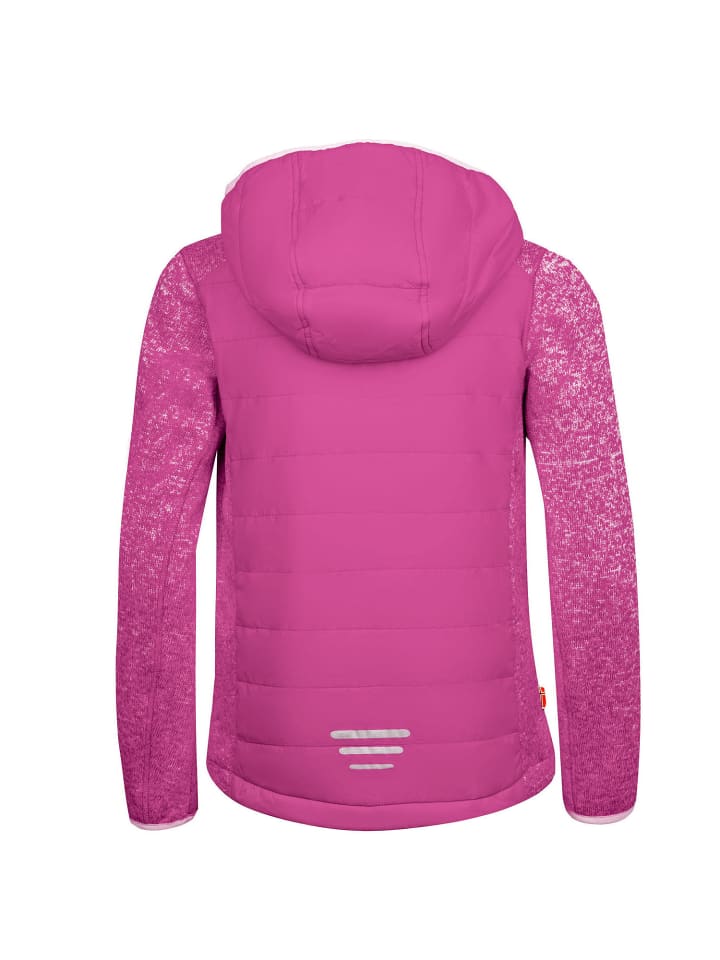 Флисовая куртка Trollkids Hybridjacke Skabu, цвет dark pink — фото 2