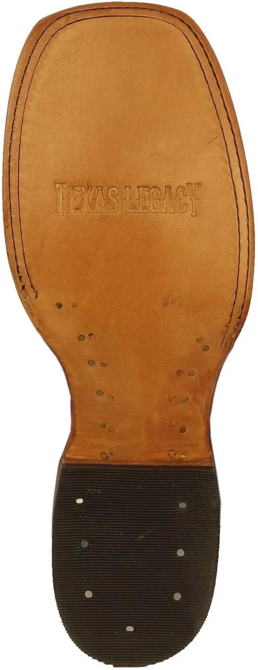 

Мужские ковбойские сапоги Texas Legacy Buttercup Western для родео, кожаные с квадратным носком