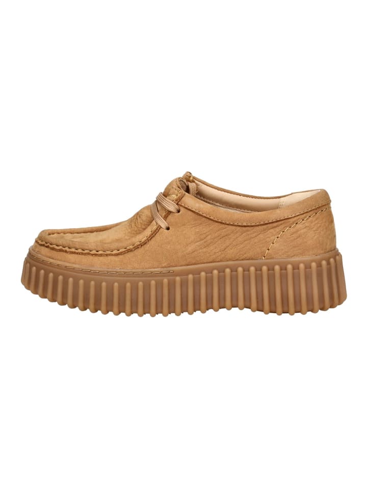 Элегантные туфли на шнуровке Clarks, желто-коричневый — фото 2