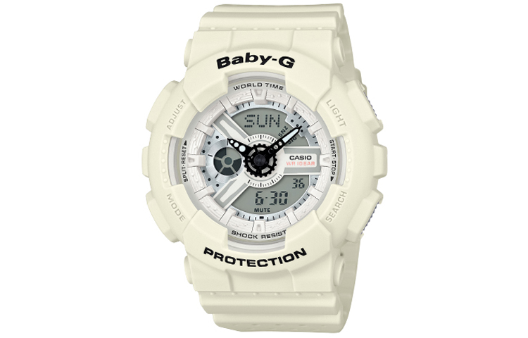 

CASIO Женские часы BABY-G белого цвета BA-110PP-7A