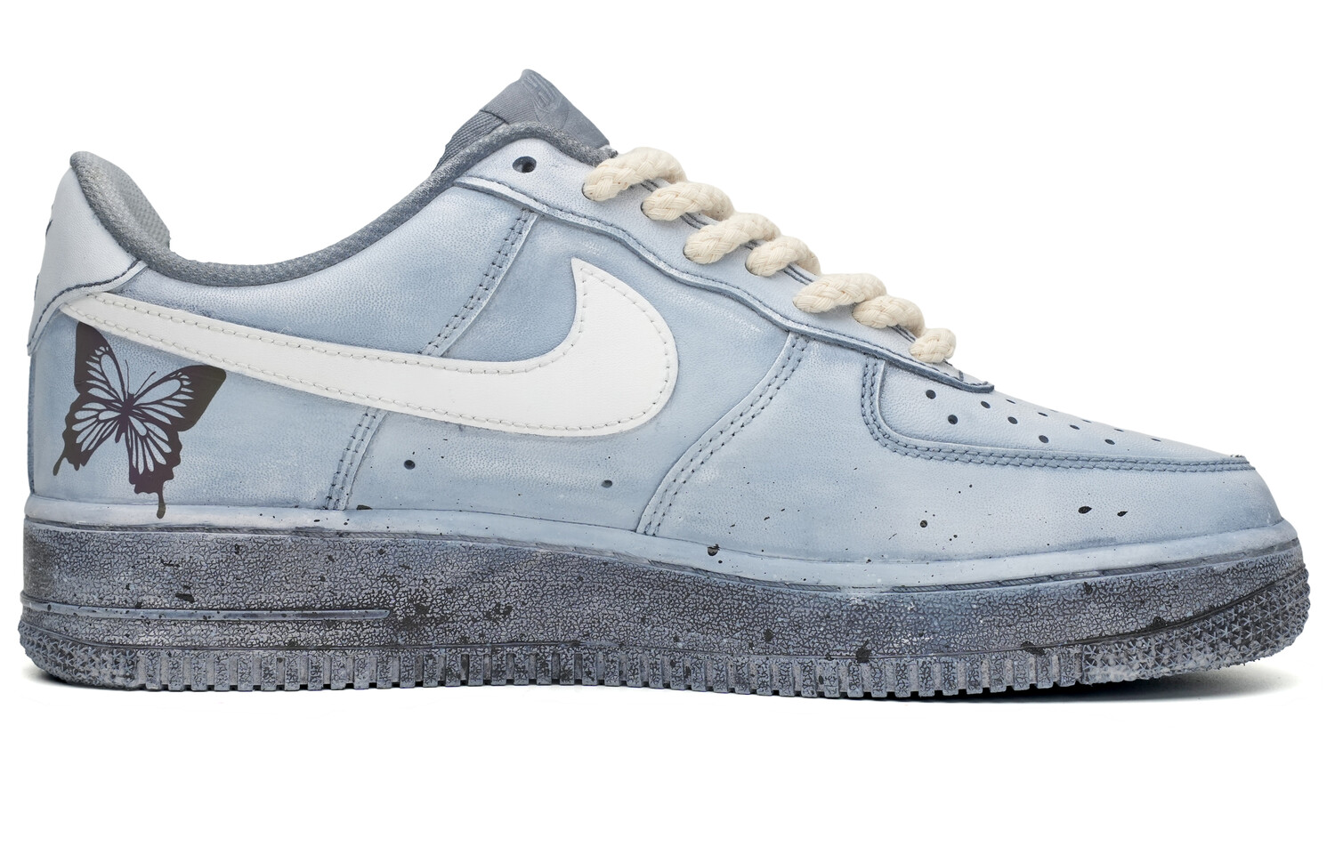 

Кроссовки Nike Air Force 1 Skateboarding Shoes Women's Low-top Grey/white, серый