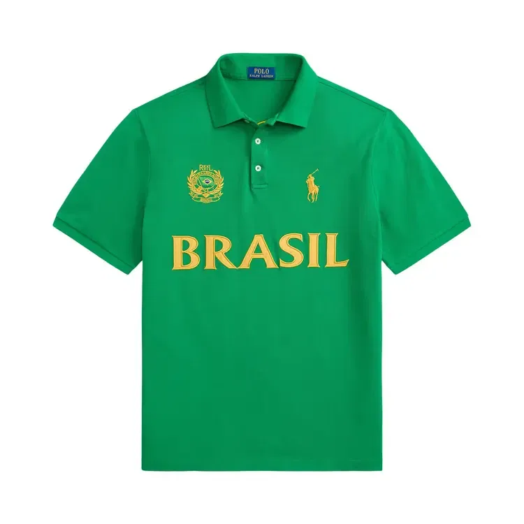 Футболка-поло с коротким рукавомPolo Ralph Lauren Brazil, зеленый
