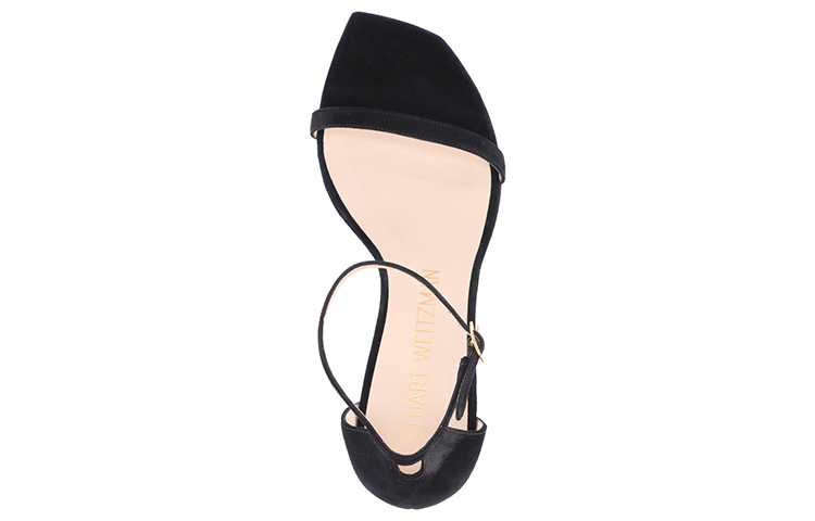 SW One Strap Sandals Women's Black Stuart Weitzman — фото 4