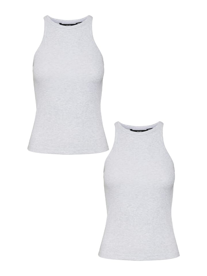 

Топ Vero Moda Shirt 2er Set enges Tank Rundhals ohne Ärmel, серый