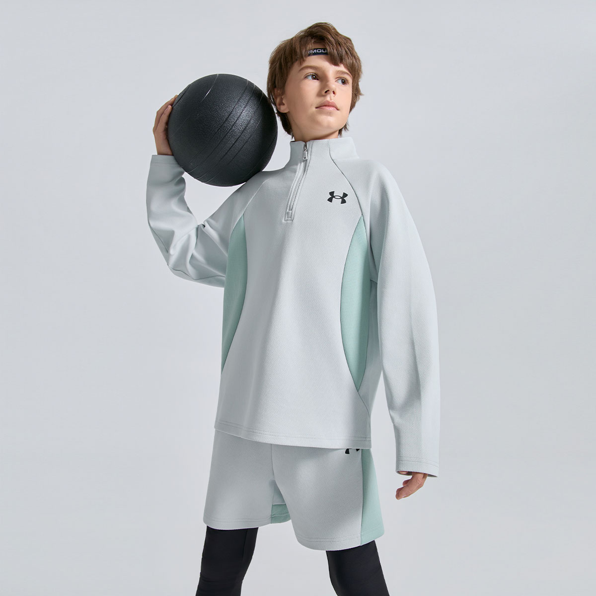 Повседневная спортивная одежда для подростков Under Armour, светлый серый — фото 4